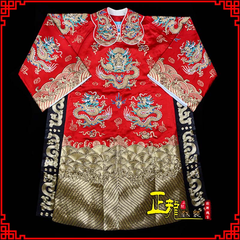 铜梁皇帝蟒袍全金八宝团龙蟒